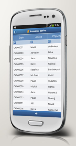 Mobilní telefon se schovaným menu
